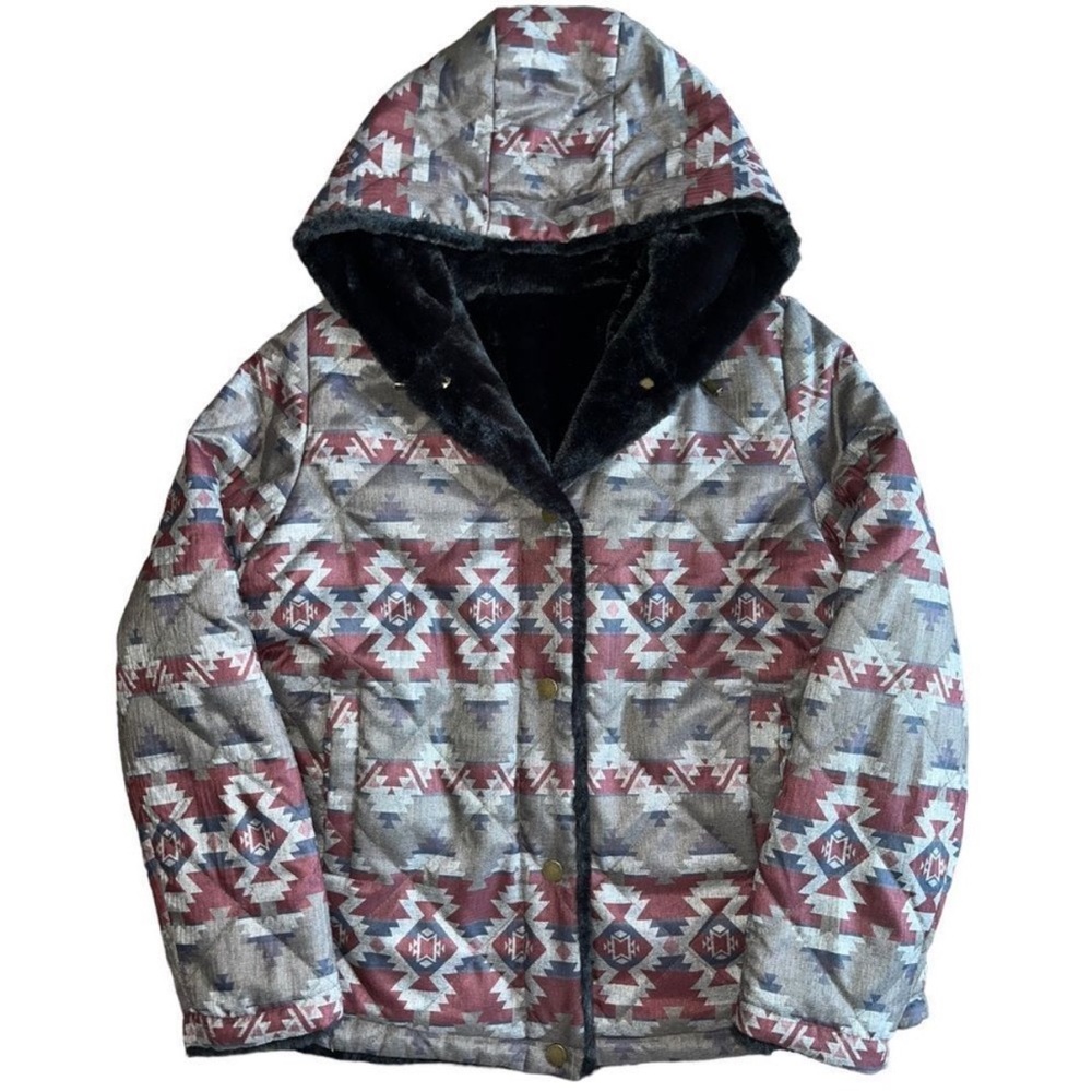 Pendleton Reversible Winter JACKET BLACK/ Maroon … - image 6